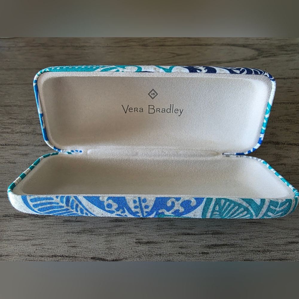 Vera Bradley Teal and Blue Eyeglass Case